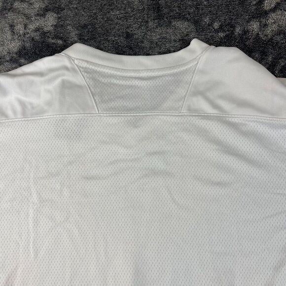 Adidas Miami Hurricanes NCAA Jersey White V-Neck Short Sleeve Men's 2XL NWT - Picture 10 of 11